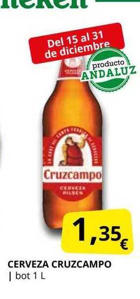 Supermercados MAS Cerveza cruzcampo oferta