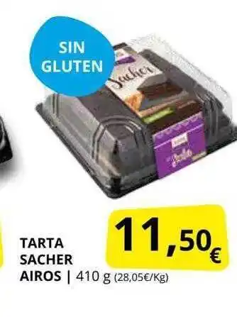 Supermercados MAS Tarta sacher airos oferta