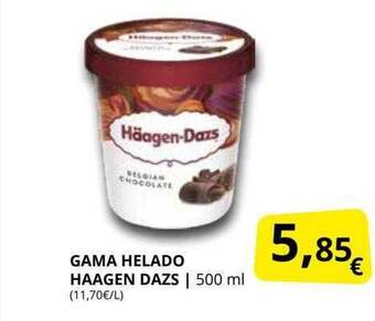 Supermercados MAS Gama helado haagen dazs oferta