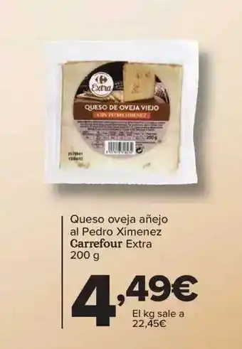 Carrefour Queso oveja añejo al pedro ximenez carrefour extra oferta