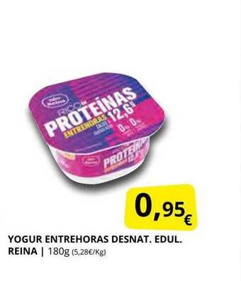 Supermercados MAS Yogur entrehoras desnat. edul. reina oferta