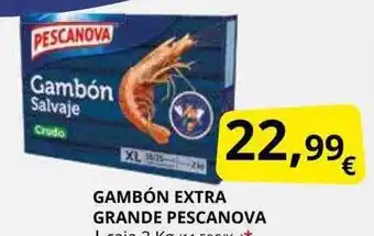 Supermercados MAS Gambón extra grande pescanova oferta