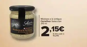 Carrefour Mostaza a la antiqua carrefour selección oferta