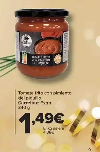 Carrefour Tomate frito con pimiento del piquillo carrefour extra oferta