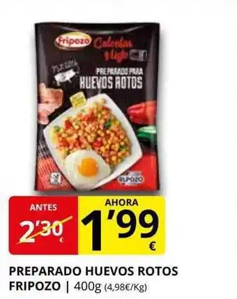 Supermercados MAS Preparado huevos rotos fripozo oferta