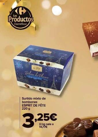 Carrefour Surtido mixto de bombones esprit de fête oferta