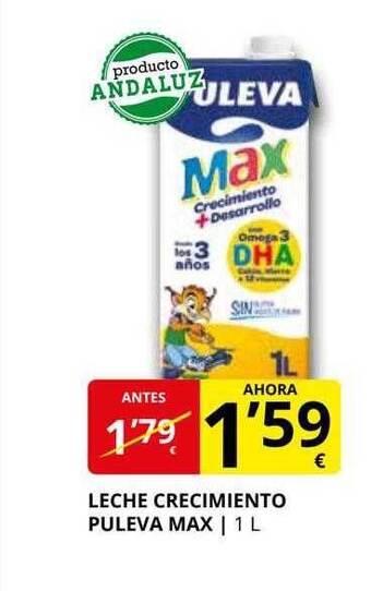 Supermercados MAS Leche crecimiento puleva max oferta
