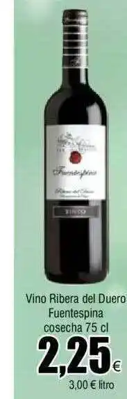 FROIZ Vino ribera del duero fuentespina cosecha oferta