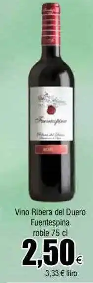 FROIZ Vino ribera del duero fuentespina roble oferta
