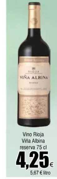 FROIZ Vino rioja viña albina reserva oferta