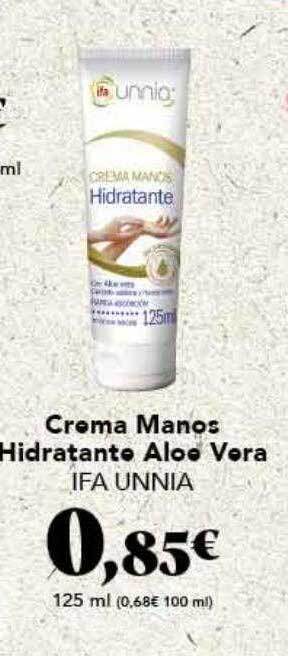 Gadis Crema manos hidratante aloe vera ifa unnia oferta