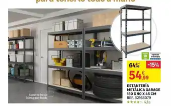Leroy Merlin Estantería metálica garage oferta