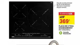 Leroy Merlin Placa ind 3 teka izc63632bkmst oferta