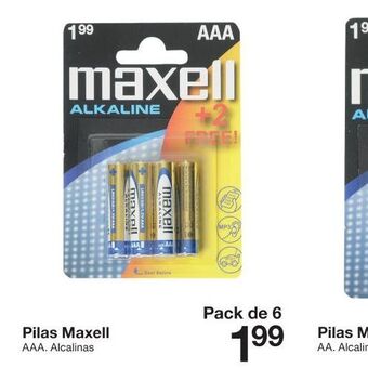 Zeeman Pilas maxell oferta