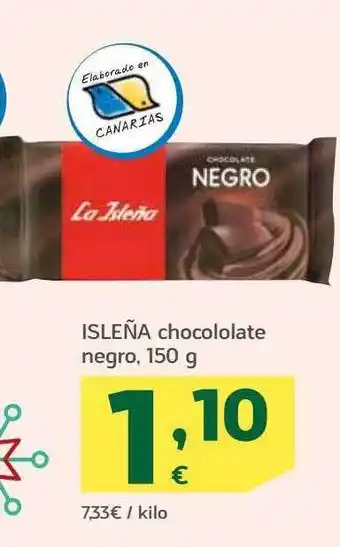 HiperDino Isleña chocolatado negro oferta