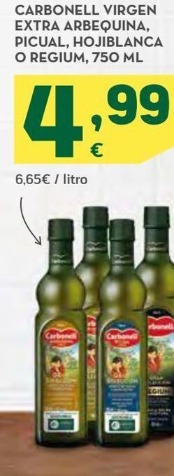 HiperDino Carbonell virgen extra arbequina, picual, hojiblanca o regium oferta