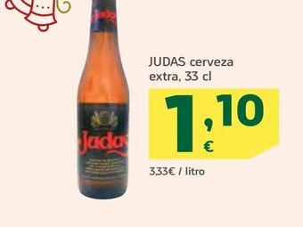 HiperDino Judas cerveza extra oferta