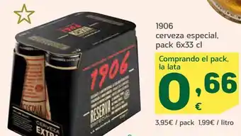 HiperDino 1906 cerveza especial pack 6x33 oferta