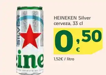 HiperDino Heineken silver cerveza oferta
