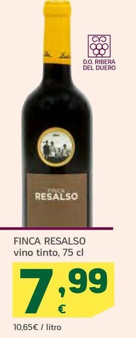 HiperDino Finca resalso vino tinto oferta