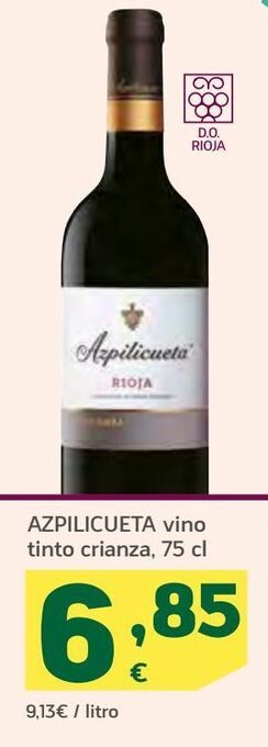 HiperDino Azpilicueta vino tinto crianza oferta