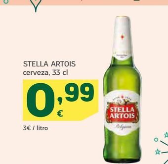 HiperDino Stella artois cerveza oferta
