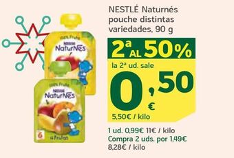 HiperDino Nestlé naturnés pouche distintas variedades oferta