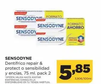Alimerka Sensodyne dentífrico repair & protect o sensibilidad y encias pack 2 oferta