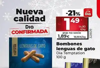 Dia Bombones lenguas de gato dia temptation oferta