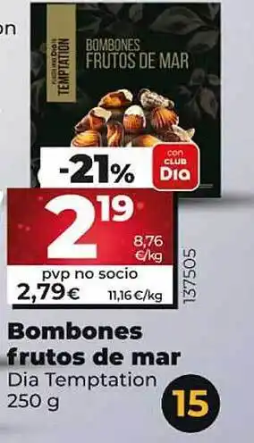 Dia Bombones frutos de mar dia temptation oferta