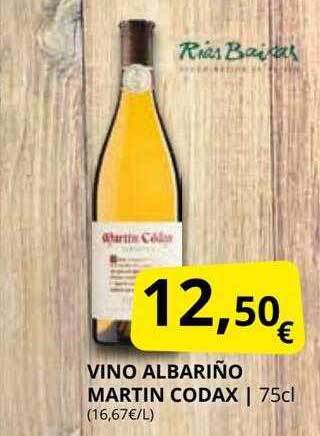 Supermercados MAS Vino albariño martin codax oferta
