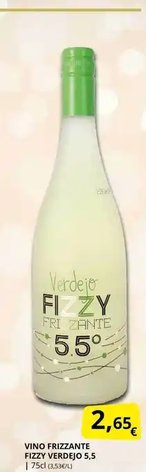 Supermercados MAS Vino frizzante fizzy verdejo 5.5 oferta