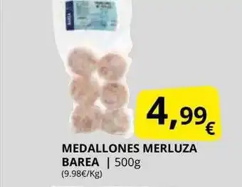 Supermercados MAS Medallones merluza barea oferta