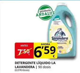 Supermercados MAS Detergente líquido la lavandera oferta