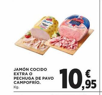 El Corte Inglés Jamón cocido extra o pechuga de pavo campofrio oferta