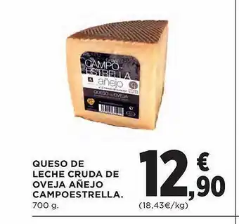 El Corte Inglés Queso de leche cruda de oveja añejo campoestrella oferta