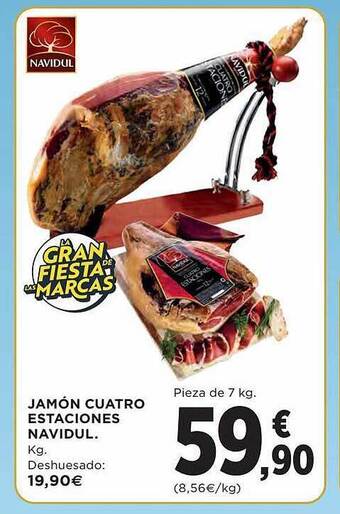 El Corte Inglés Jamón cuatro estaciones navidul oferta