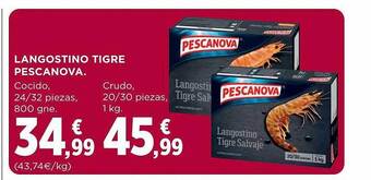El Corte Inglés Langostino tigre pescanova oferta