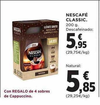 El Corte Inglés Nescafé classic oferta