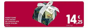 El Corte Inglés Panettone con gotas de chocolate duca d'alba oferta