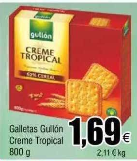 FROIZ Galletas gullón creme tropical oferta