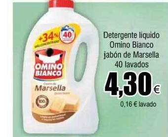 FROIZ Detergente líquido omino bianco jabón de marsella 40 lavados oferta