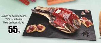 FROIZ Jamón de bellota ibérico 75% raza ibérica froiz deshuesado kg oferta