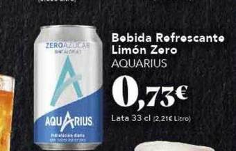 Gadis Bebida refrescante limón zero aquarius oferta