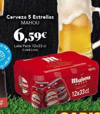 Gadis Cerveza 5 estrellas mahou oferta