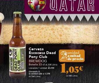 Gadis Cerveza escocesa dead pony club brewdog oferta