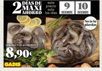 Gadis Langostino crudo grande 30 40 oferta