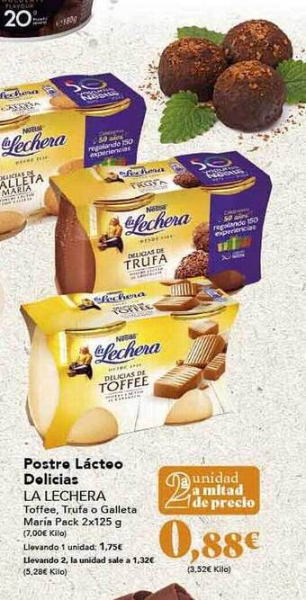 Gadis Postre lácteo delicias la lechera oferta