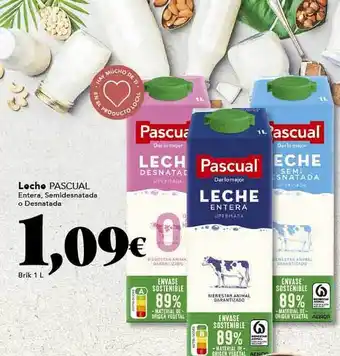 Gadis Leche pascual entera semidesnatada o desnatada oferta