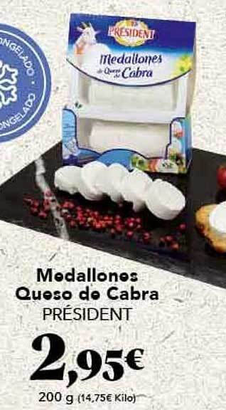 Gadis Medallones queso de cabra président oferta